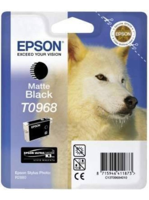 Epson T0968 Patron Matt Black 11,4ml (Eredeti)