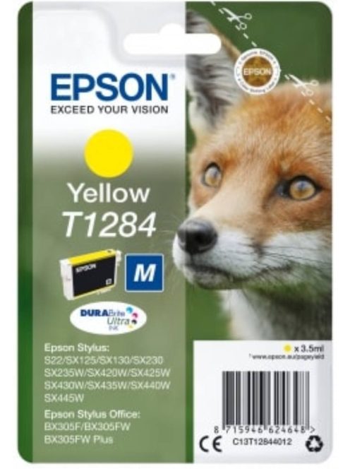 Epson T1284 Patron Yellow 3,5ml (Eredeti)