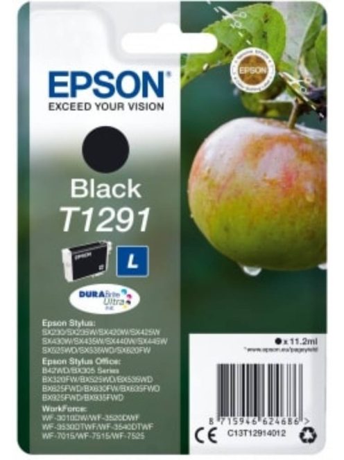 Epson T1291 Patron Black 11,2ml (Eredeti)