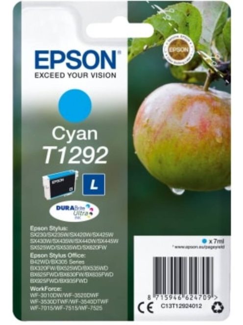 Epson T1292 Patron Cyan 7ml (Eredeti)