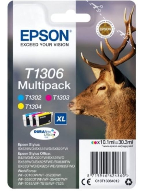 Epson T1306 Patron Multipack Három szín (Eredeti)