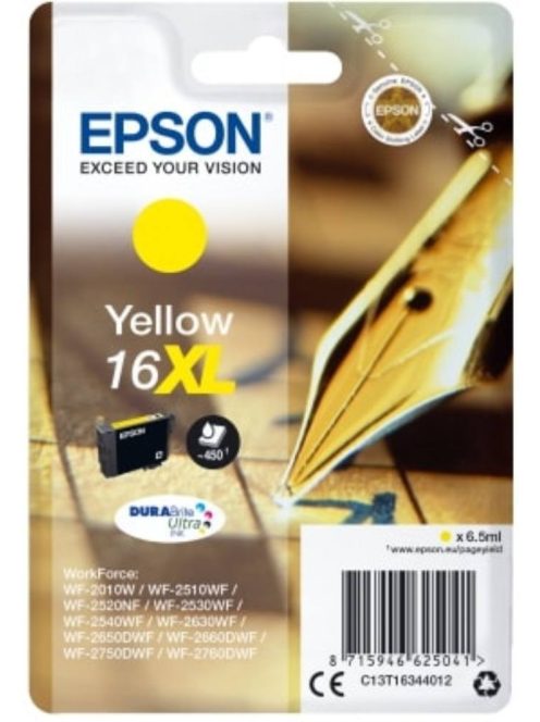 Epson T1634 Patron Yellow 6,5ml 16XL (Eredeti)