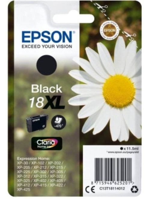 Epson T1811 Patron Black 11,5ml 18XL (Eredeti)