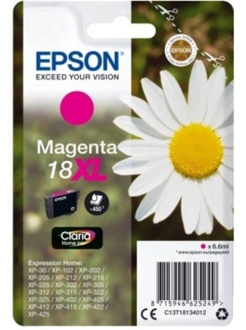 Epson T1813 Patron Magenta 6,6ml 18XL (Eredeti)