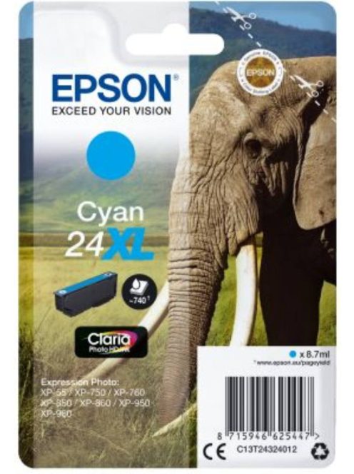Epson T2432 Patron Cyan 8,7ml 24XL (Eredeti)