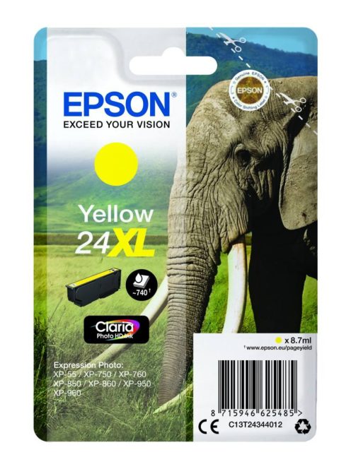 Epson T2434 Patron Yellow 8,7ml 24XL (Eredeti)