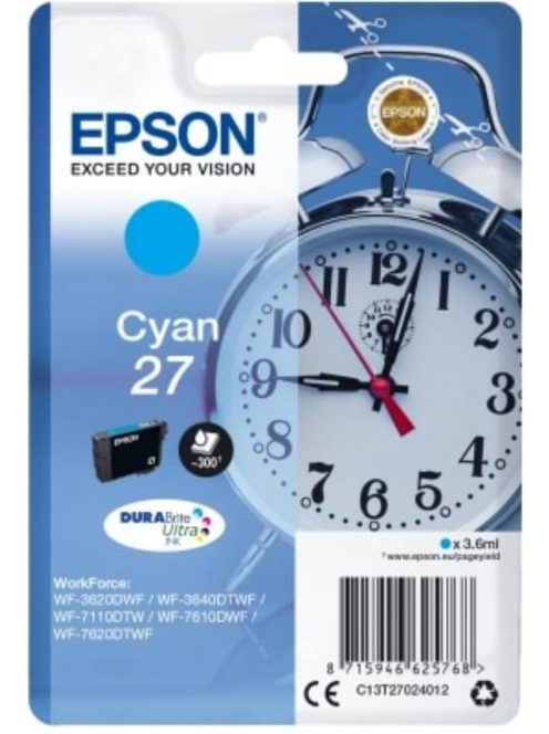 Epson T2702 Patron Cyan 3,6ml (Eredeti)
