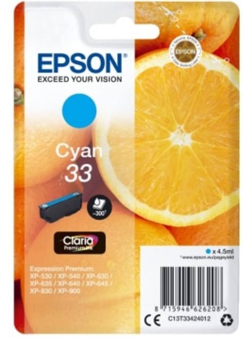 Epson T3342 Patron Cyan 4,5ml (Eredeti)