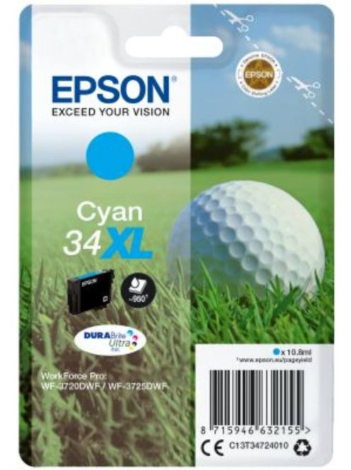 Epson T3472 Patron Cyan 10,8 ml (Eredeti)