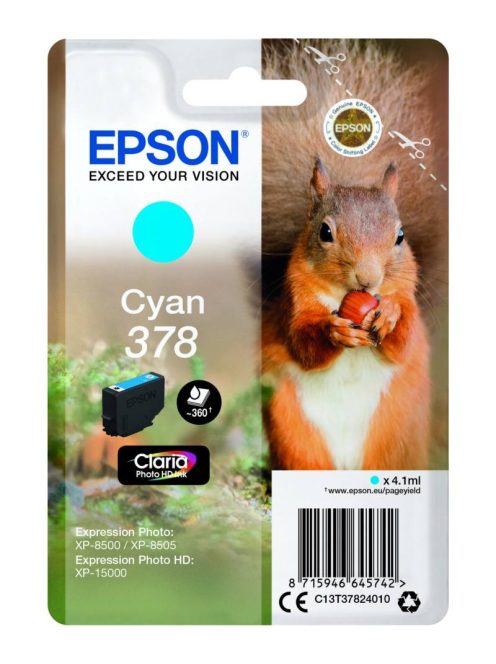 Epson T3782 Patron Cyan 5,5ml 378 (Eredeti)