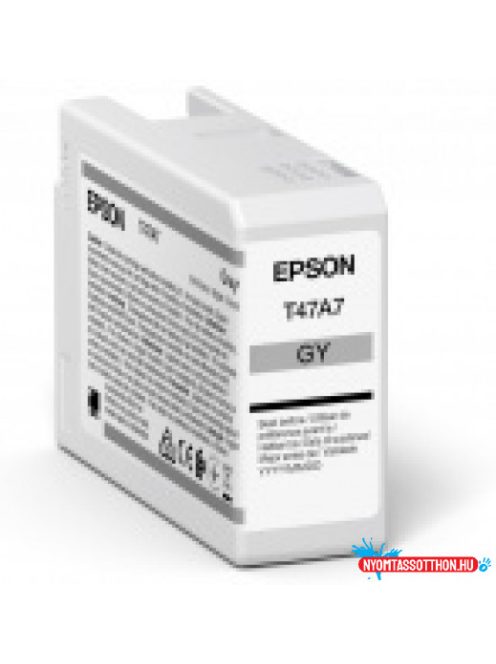 Epson T47A7 Patron Gray 50ml (Eredeti)