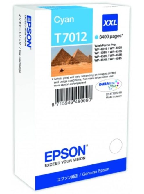 Epson T7012 Patron Cyan 3400 oldal (Eredeti)