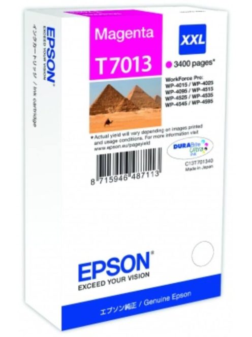 Epson T7013 Patron Magenta 3400 oldal (Eredeti)