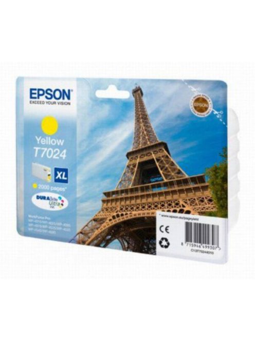 Epson T7024 Patron Yellow 2000 oldal (Eredeti)