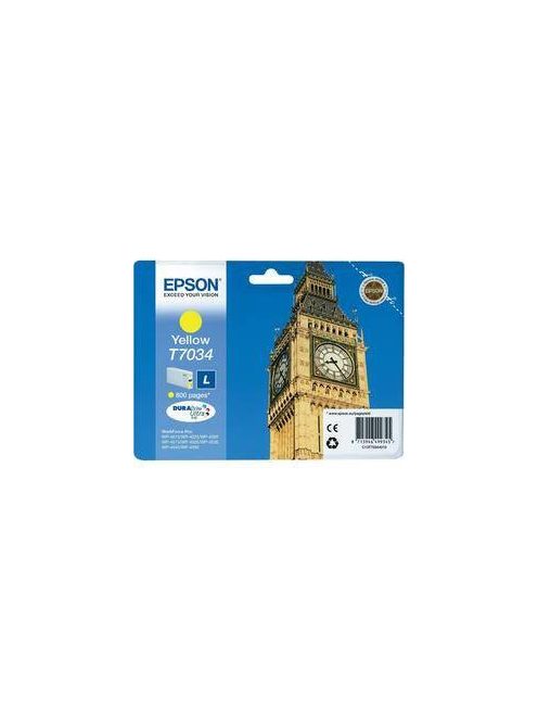 Epson T7034 Patron Yellow 0,8K (Eredeti)