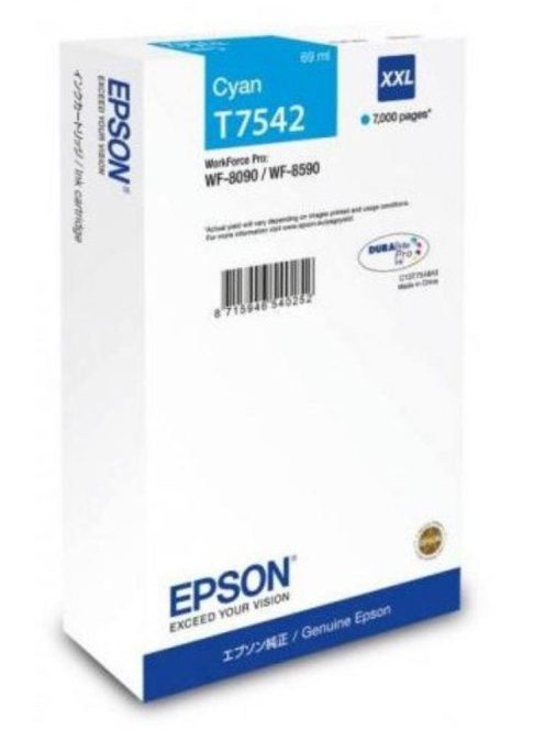 Epson T7542 Patron Cyan 7000 oldal (Eredeti)