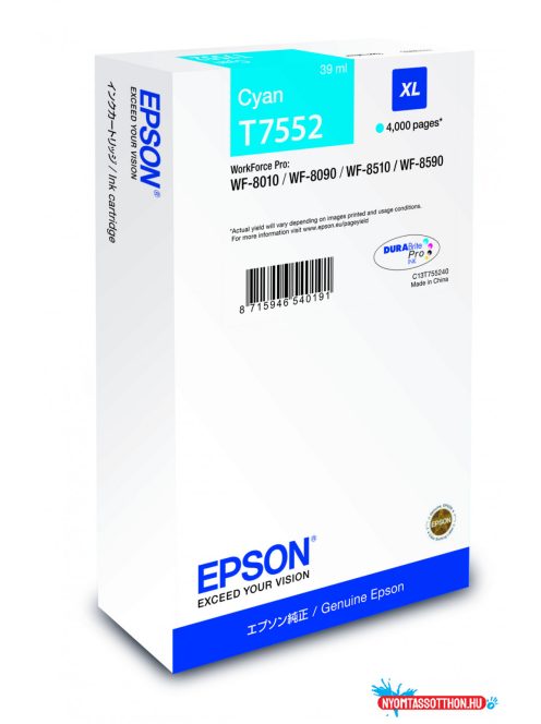 Epson T7552 Patron Cyan 4K /o/