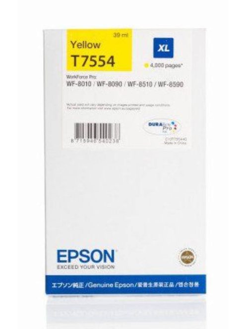 Epson T7554 Patron Yellow 4000 oldal (Eredeti)