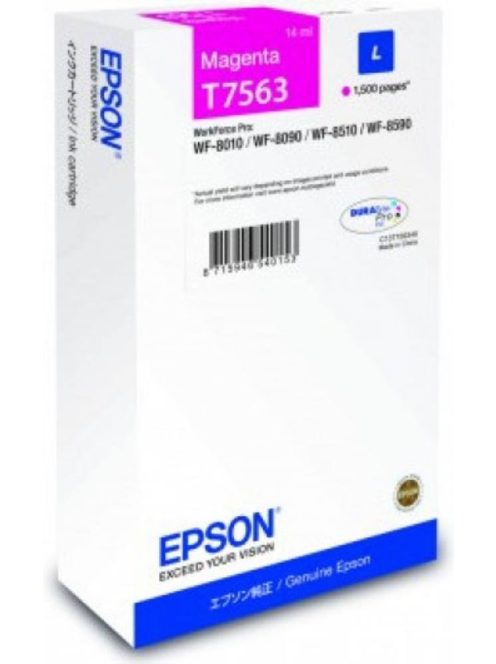 Epson T7563 Patron Magenta 1500 oldal (Eredeti)