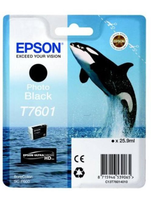 Epson T7601 Patron Photo Black 26ml (Eredeti)