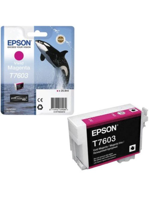 Epson T7603 Patron Magenta 26ml (Eredeti)