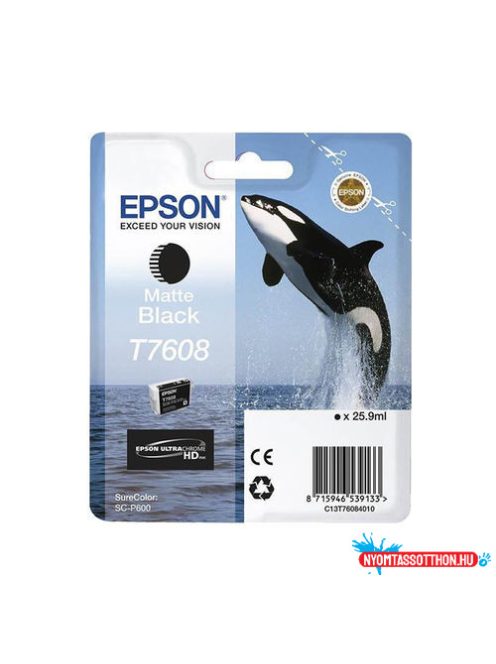 Epson T7608 Patron Matt Bk 26ml /o/