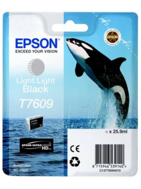 Epson T7609 Patron Light Light Black 26ml (Eredeti)