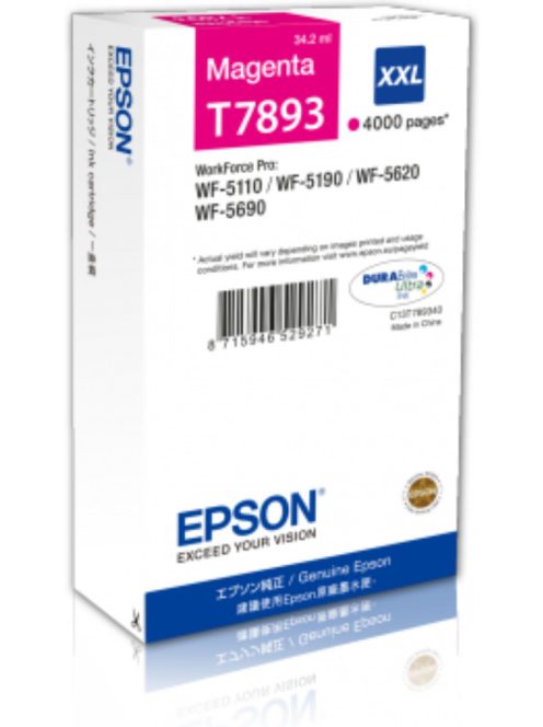 Epson T7893 Patron Magenta 4000 oldal (Eredeti)
