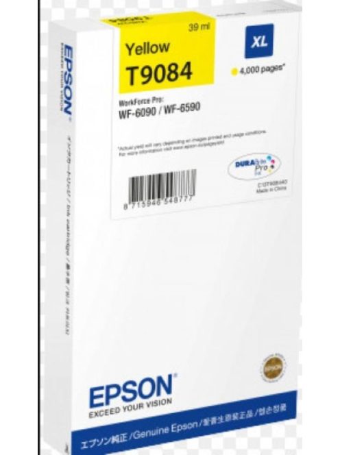 Epson T9084 Patron Yellow 4000 oldal (Eredeti)