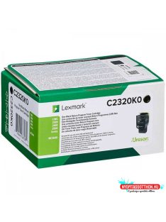 Lexmark C2320K0Black toner 1.000 oldal (Eredeti)
