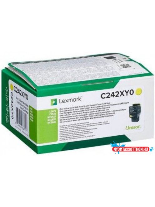 Lexmark C2535 Yellow toner 3.500 oldal /eredeti/