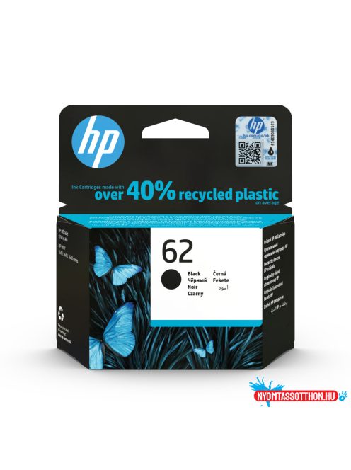 HP C2P04AE Tintapatron Black 200 oldal kapacitás No.62