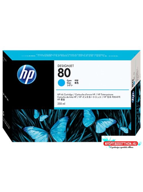 HP C4846A Patron Cyan 350ml No.80 (Eredeti)