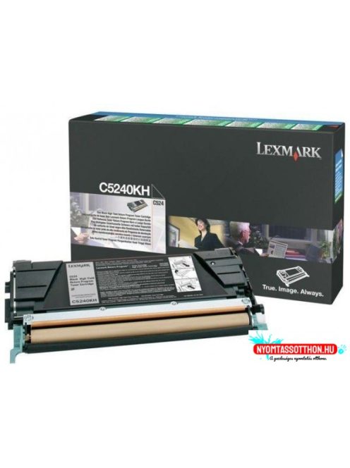 Lexmark C524/534 High Return Toner Black 8.000 oldal (Eredeti) C5240KH