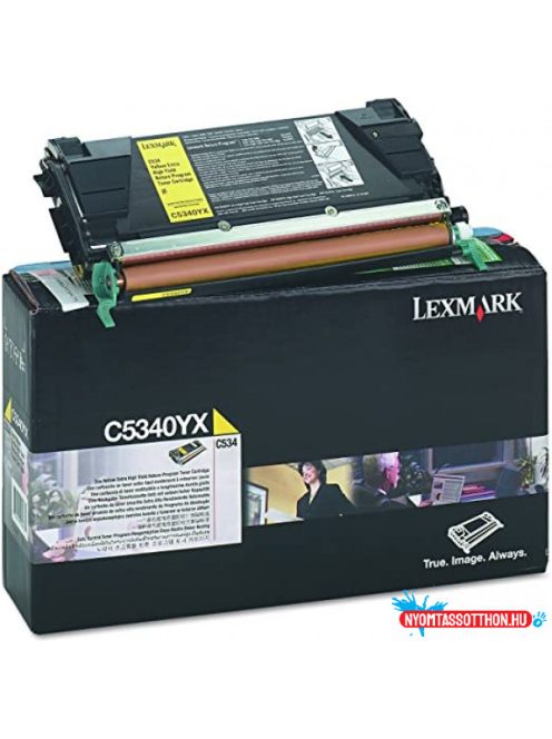 Lexmark C534 Return Toner Yellow 7.000 oldal (Eredeti) C5340YX