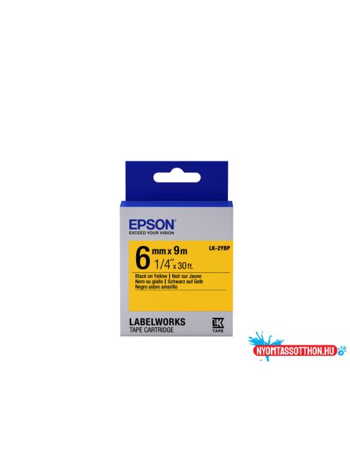 Epson LK-2YBP Black/Yellow 6 mm szalag (9 m)