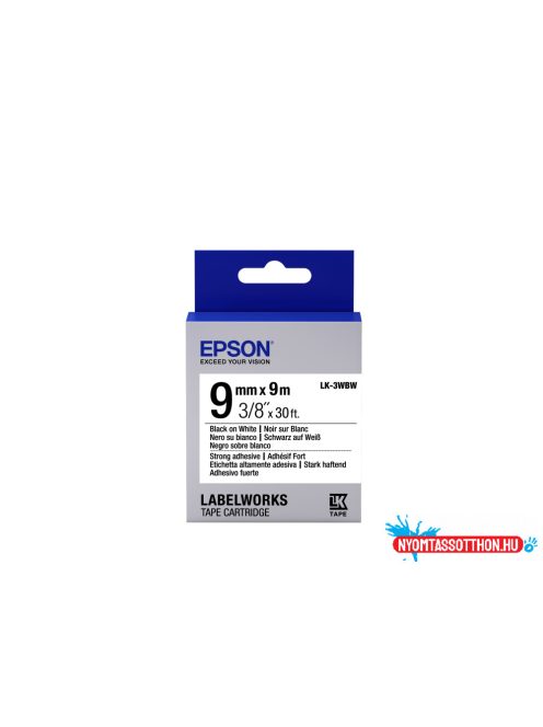 Epson LK-3WBW Black/White 9mm szalag (9m)