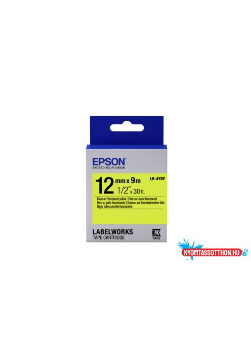 Epson LK-4YBF Black/Yellow 12mm szalag (9m)