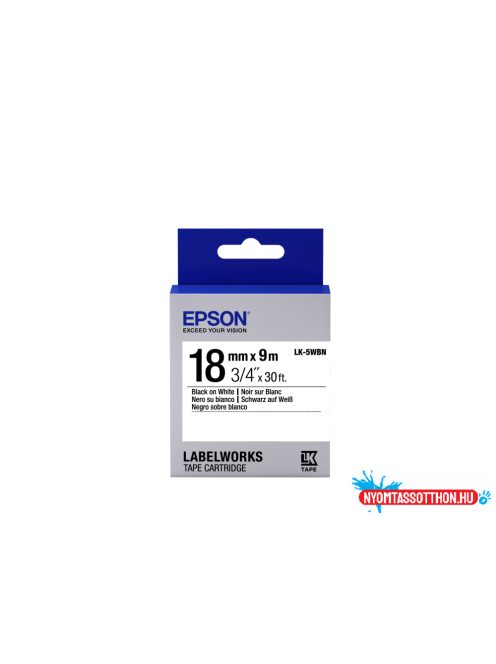 Epson LK-5WBN Black/White 18mm szalag (9m)