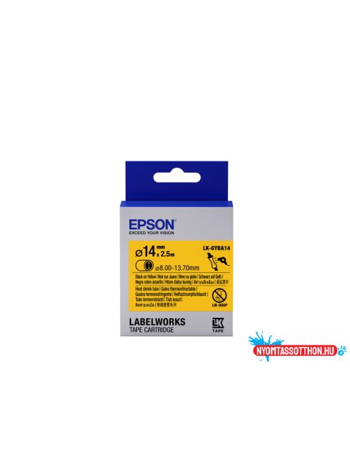 Epson LK-6YBA14 Black/Yellow D14mm szalag (2.5m)