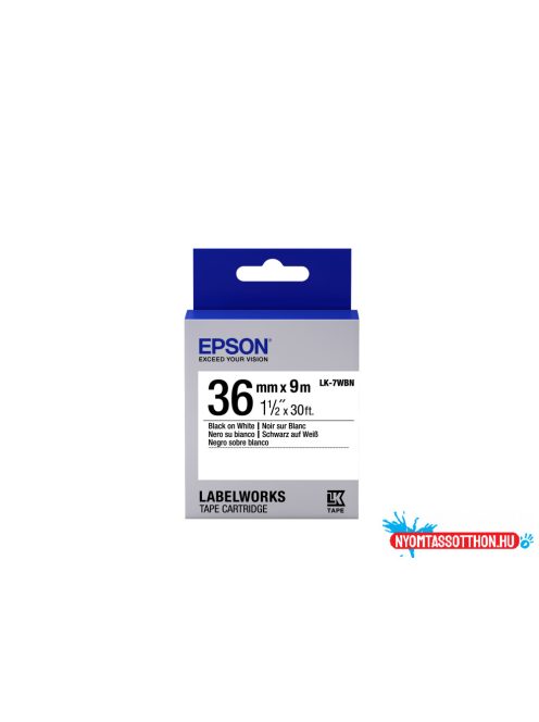 Epson LK-7WBN Black/White 36mm szalag (9m)