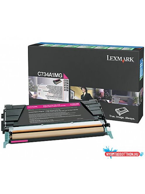 Lexmark C734/X734 Return Toner Magenta 6.000 oldal (Eredeti) C734A1MG
