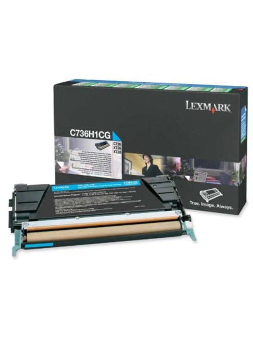 Lexmark C73x/X73x Cyan Toner Cartridge High Retu (Eredeti)