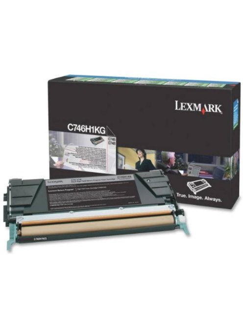 Lexmark C746/C748 High Return Toner Black 12.000 oldal (Eredeti) C746H1KG