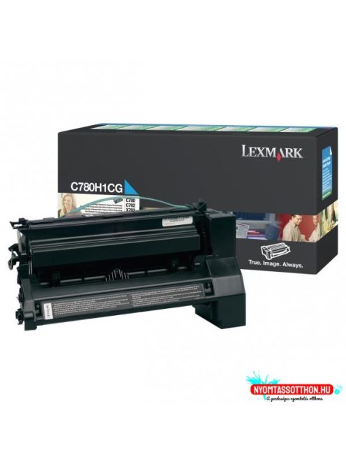 Lexmark C78x/X782 High Return Toner Cyan 10.000 oldal (Eredeti) C780H1CG