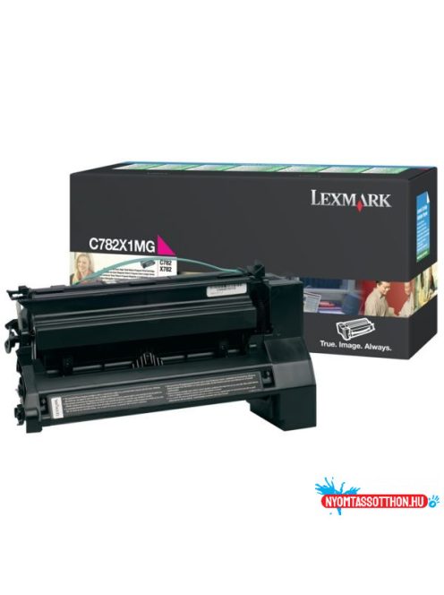 Lexmark C782/X782e Extra High Return Toner Magenta 15.000 oldal (Eredeti) C782X1MG