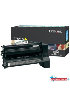   Lexmark C782/X782e Extra High Return Toner Yellow 15.000 oldal (Eredeti) C782X1YG