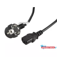   Lanberg CA-C13C-11CC-0030-BK IEC320 C13 10A fekete tápkábel 3m