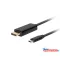 Lanberg CA-CMDP-10CU-0005-BK DisplayPort 1.2 (M) - USB Type-C (M) UHD 4K CU fekete aranyozott DisplayPort kábel 0,5m