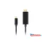 Lanberg CA-CMDP-10CU-0018-BK DisplayPort 1.2 (M) - USB Type-C (M) UHD 4K CU fekete aranyozott DisplayPort kábel 1,8m